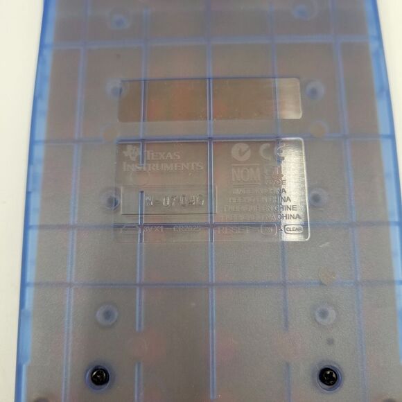 Texas Instruments Clear Blue TI-15‎ Fraction Rounding Problem Solving Calculator - Picture 7 of 7